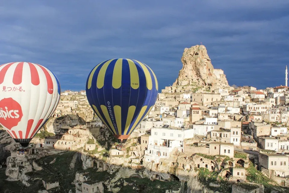 The rock formations and settlements of Cappadocia